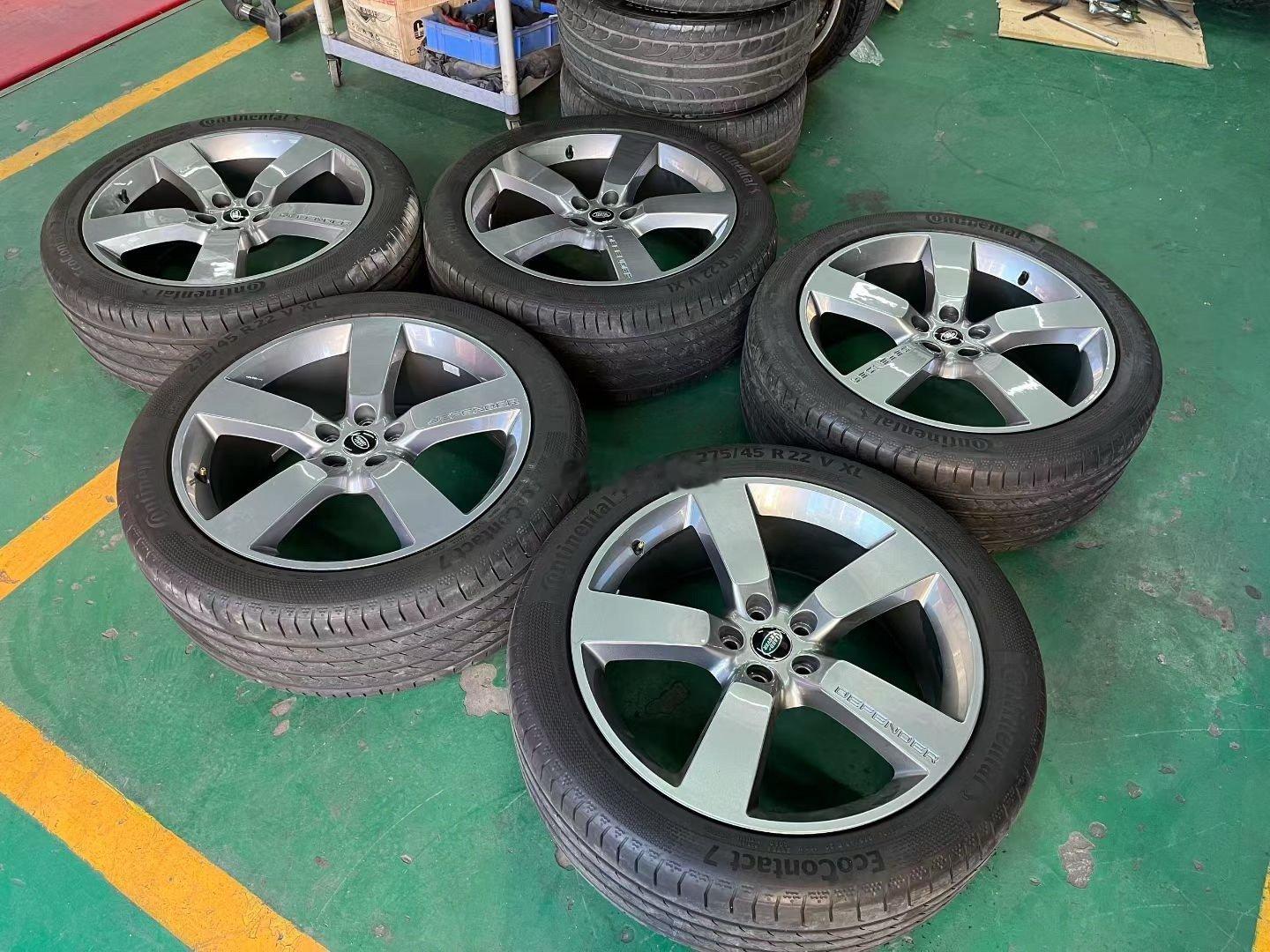 路虎 卫士 007 22寸 原厂，带马牌轮胎，适合路虎揽胜 发现 卫士升级！ 