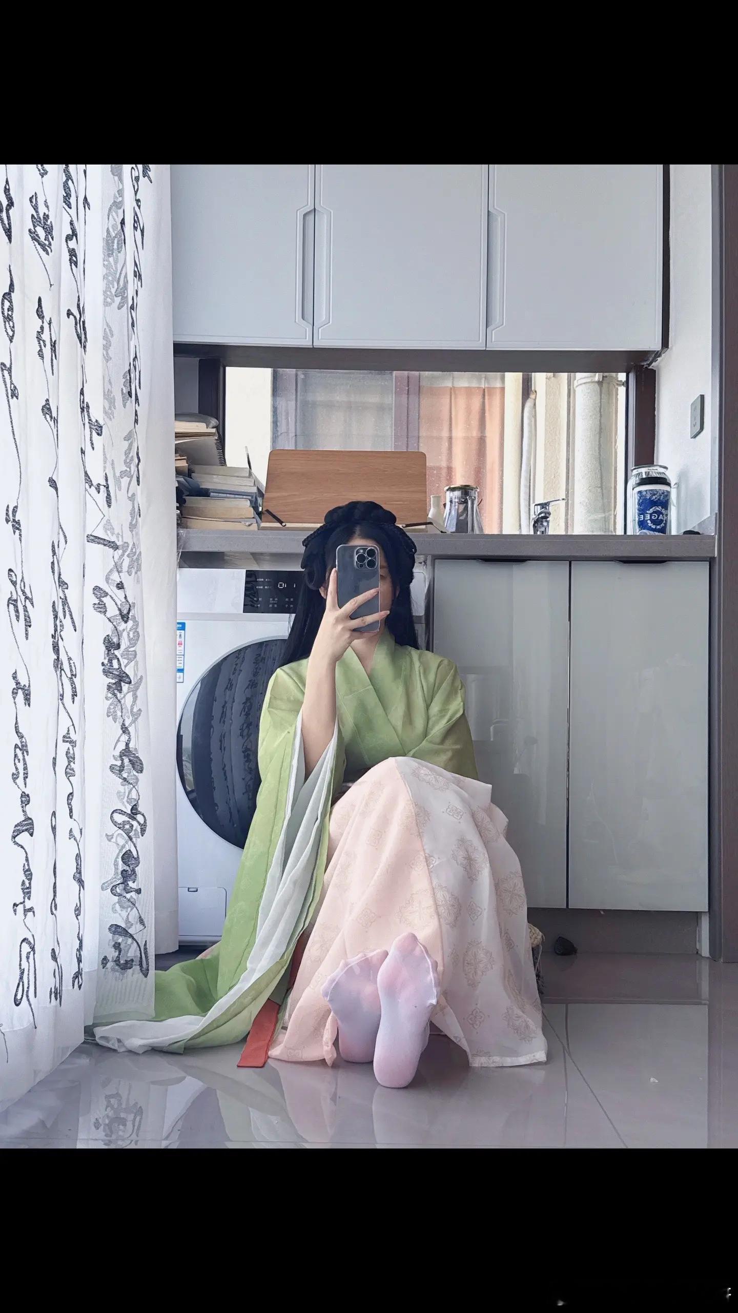 汉服白丝，穿越的美～ 