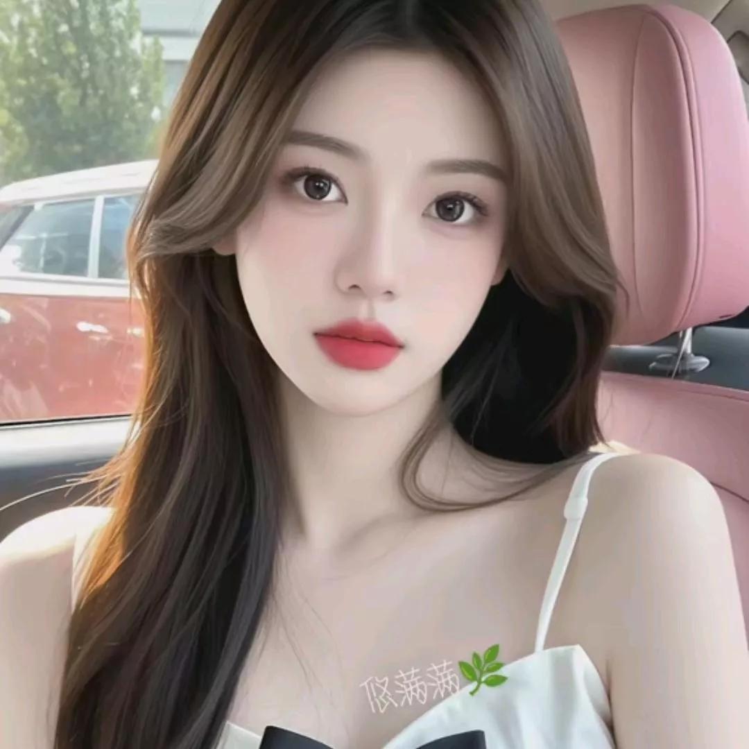 车内甜美少女，粉色座椅搭配红色口红，元气满满！粉色系 粉色公主车 粉色系车 玫粉