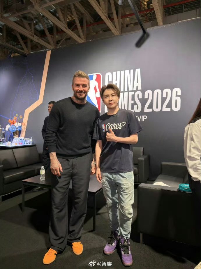 王濛和贝克汉姆合照王濛贝克汉姆合影哇塞 ​​​