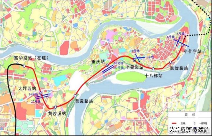 重庆最难修的地铁线路开始铺轨了！
沿线人口稠密、高层建筑密集，有国家文物等敏感构