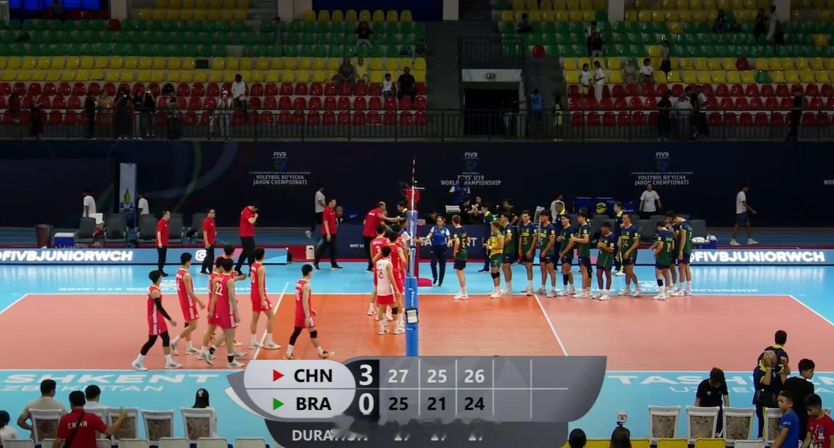 【U19男排世锦赛中国3-0零封巴西 获得第九名】国际排坛战报速递 8月3日塔什