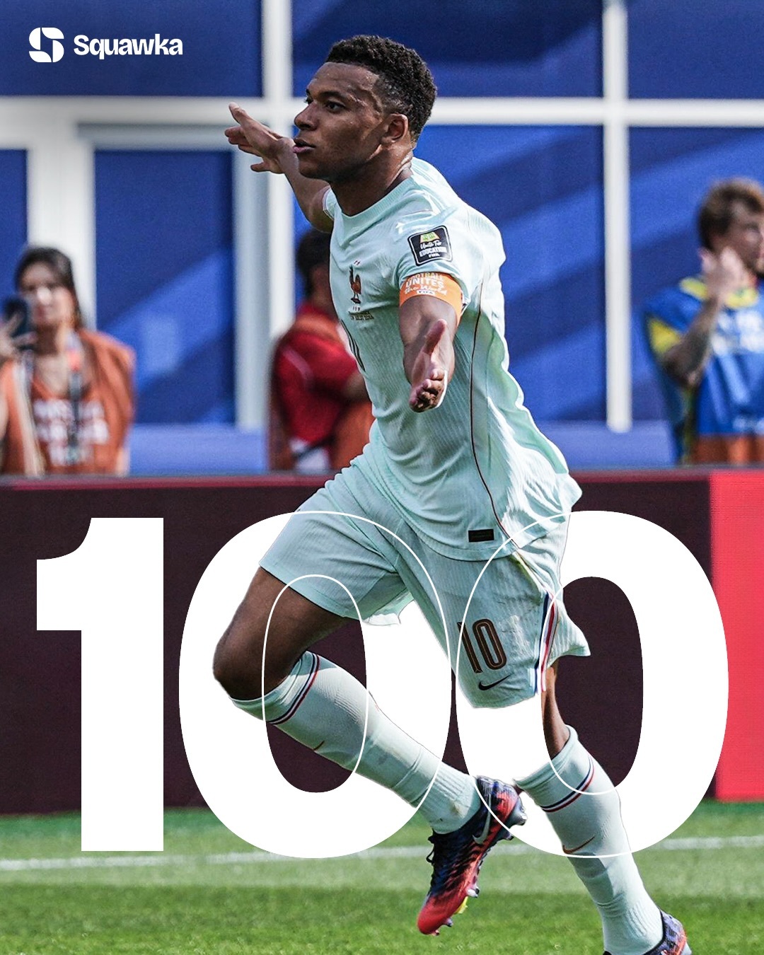 #姆巴佩国家队独造100球# 世界杯1/4决赛法国2-0战胜摩洛哥，姆巴佩传射建
