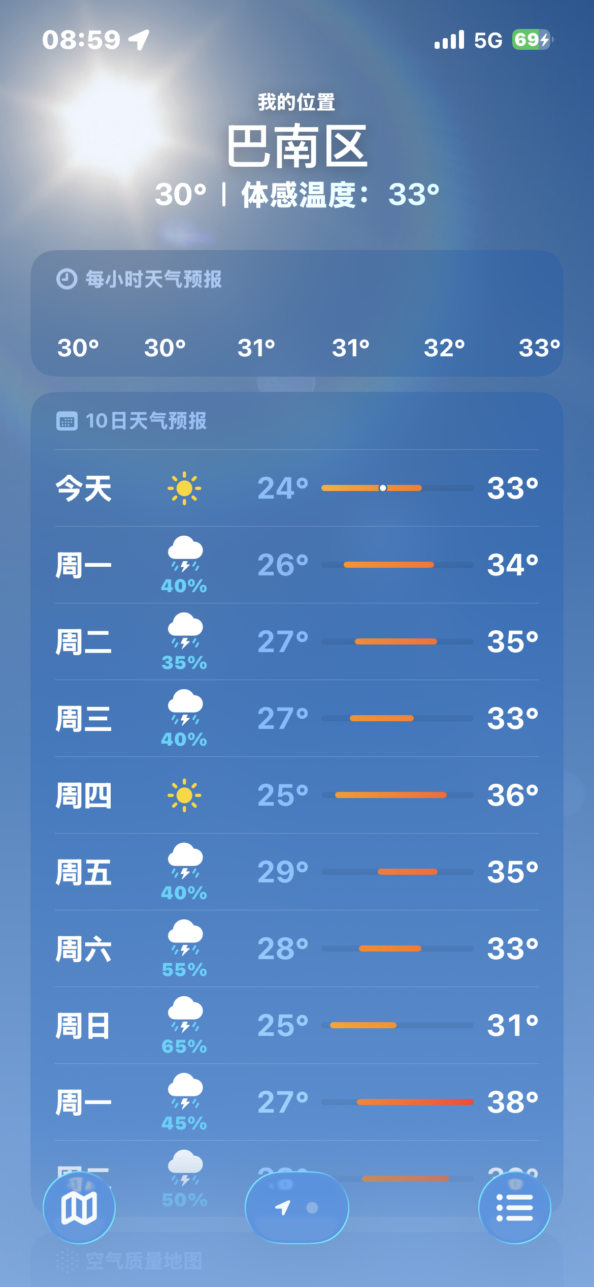 有降到20度的风险吗
