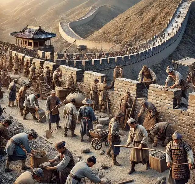 秦代修长城的役夫从哪里来，出土秦简里有关于徭役征发的具体记录。

里耶古城的那口