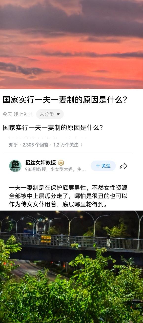 国家实行一夫一妻制的原因是什么？