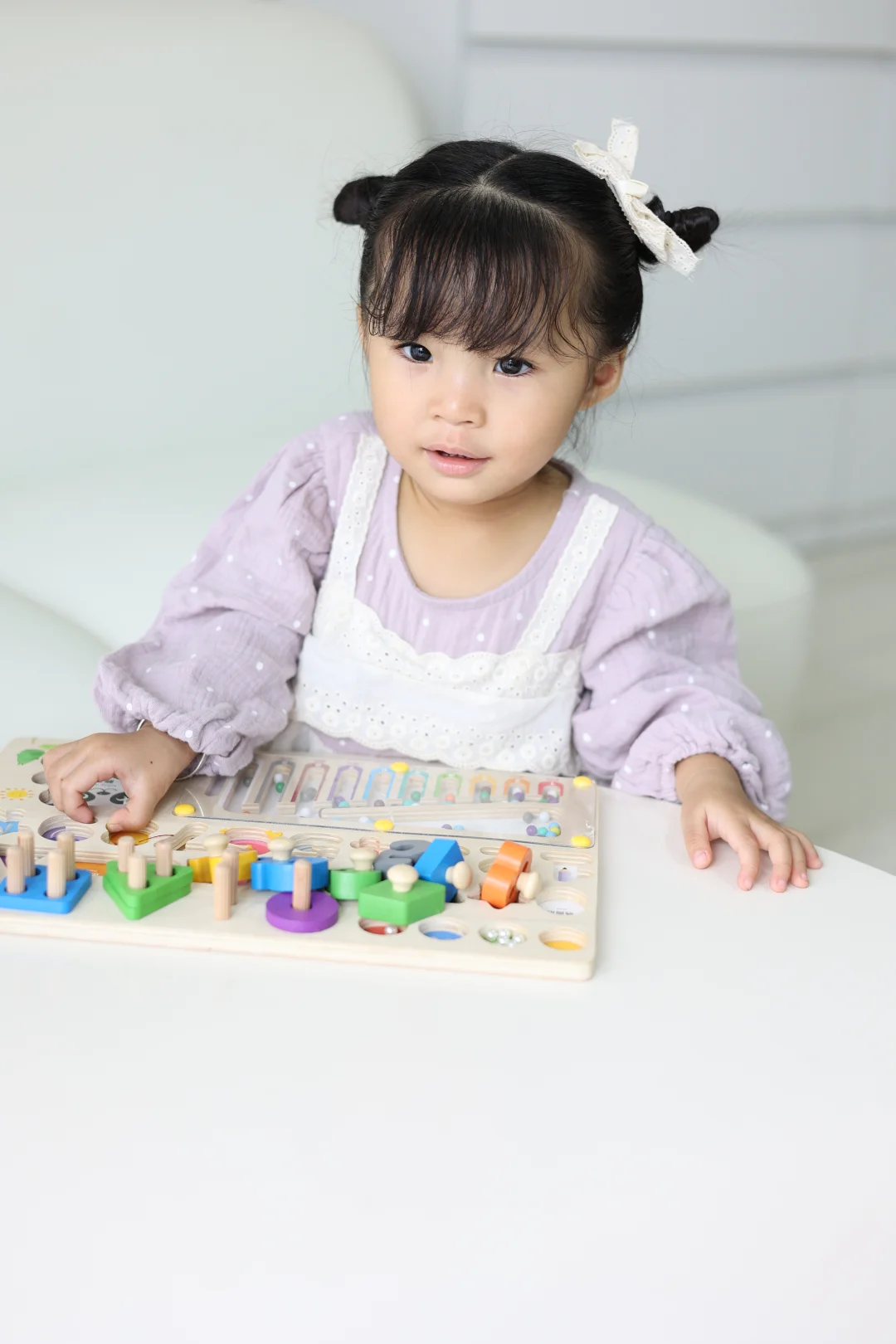 萌娃搭积木，快乐满屋～