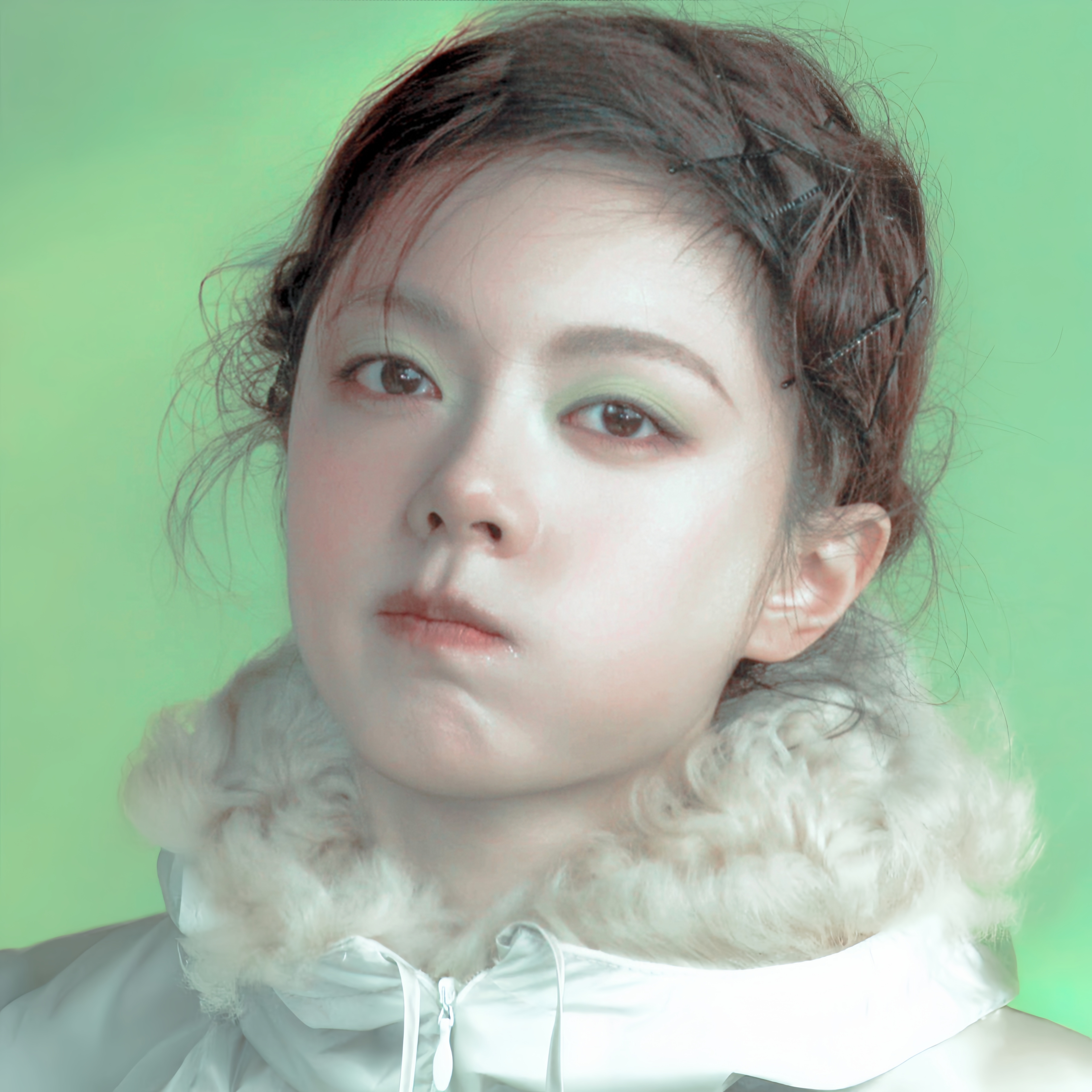 赵今麦盘发公主头完全女神 ​​​