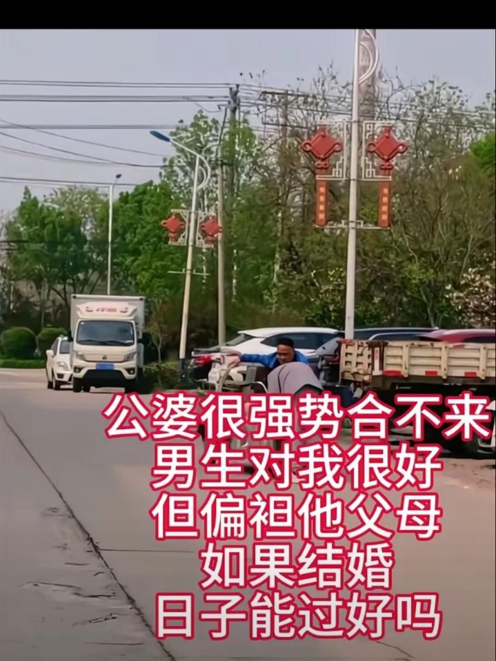 女子去男朋友家吃饭，她发现未来的公婆很强势，很难合得来。男朋友对女子尽管很好，但