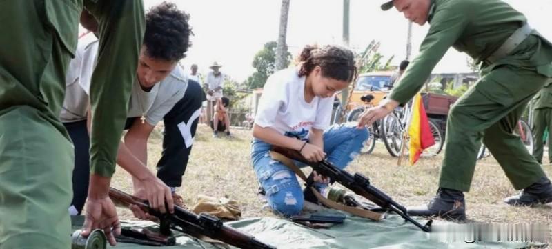 如果哈瓦那企图通过把武器发给平民来抵御花旗国的进攻，那么即使不考虑小说《钢铁是怎