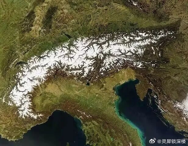 以防你不知道，阿尔卑斯山脉其实是只虾 