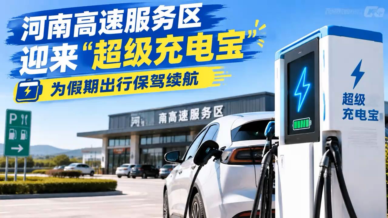 河南高速服务区迎来“超级充电宝” 为假期出行保驾续航#百家知识分享季#