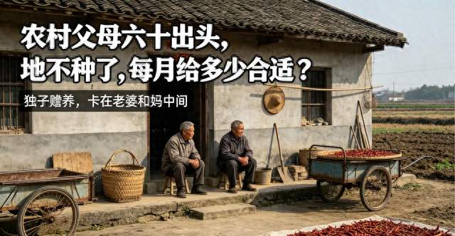 父母六十岁不再种地，每月给多少生活费？在老婆和妈中间快被逼疯