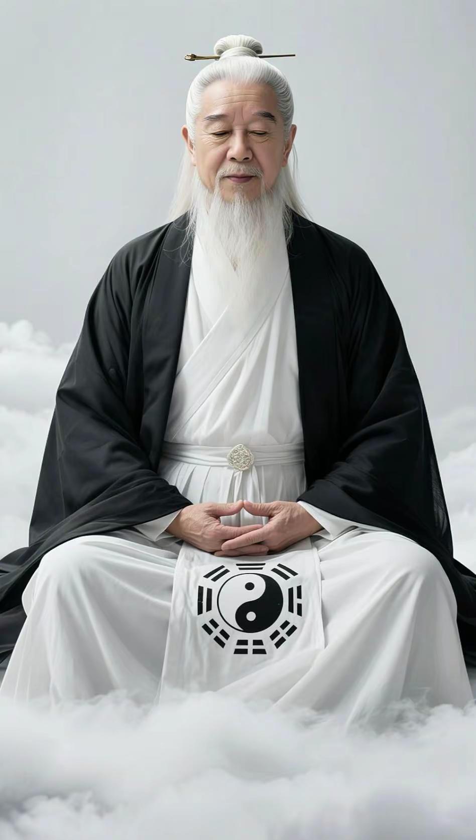 AI道风静照 ai创作 修身养性禅悟人生 仙风道骨老神仙 仙翁悟道