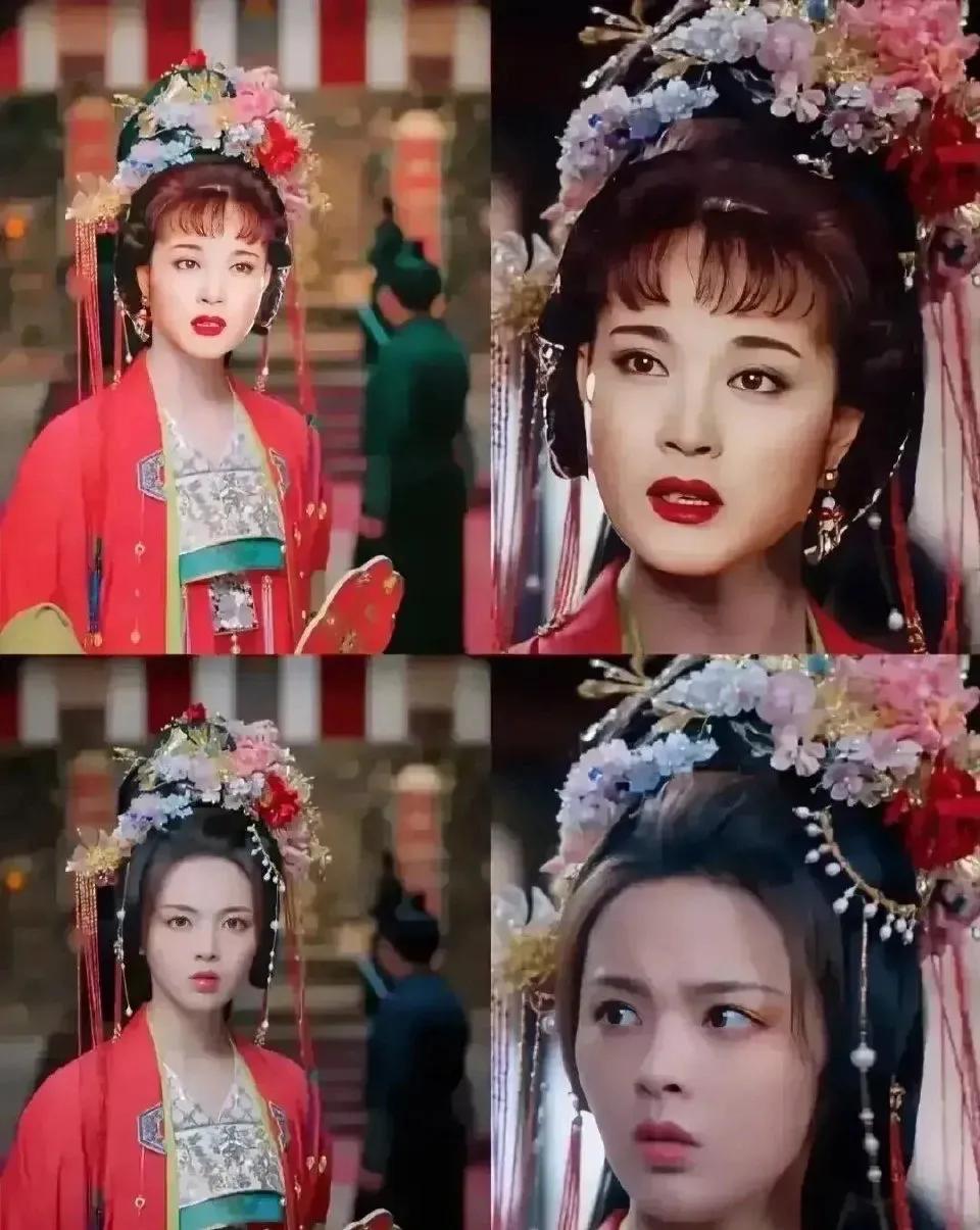 52年刘晓庆的红衣造型，居然不输98年杨超越
不得不说，刘晓庆虽然有点喜欢扮嫩，