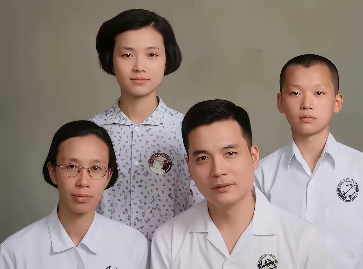 邓稼先全家福。致敬邓稼先先生！致敬许鹿希女士！致敬这一家人

这张黑白全家福拍于