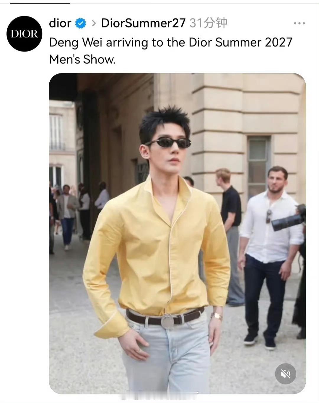 真迪奥官方ins全球首个认领邓为没有限定词的第一个且是内娱首位全球首个认领邓为