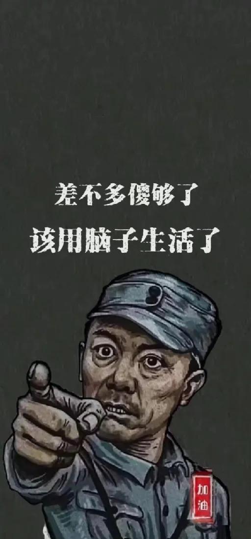 差不多傻够了，该用脑子生活了