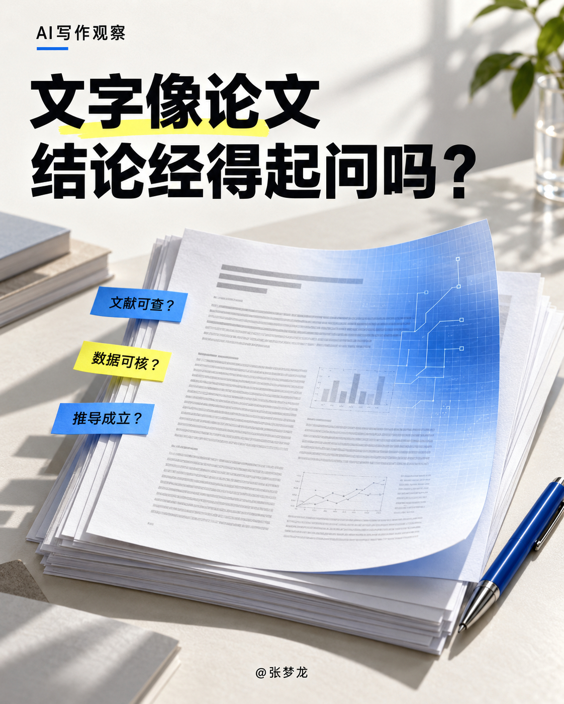 原来用AI写论文是会有痕迹的 有些文章读完，段落很完整，措辞很严谨，每一段都像结