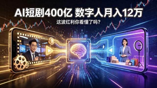 AI 短剧 400 亿、数字人月入 12 万：这波红利你看懂了吗？🎬