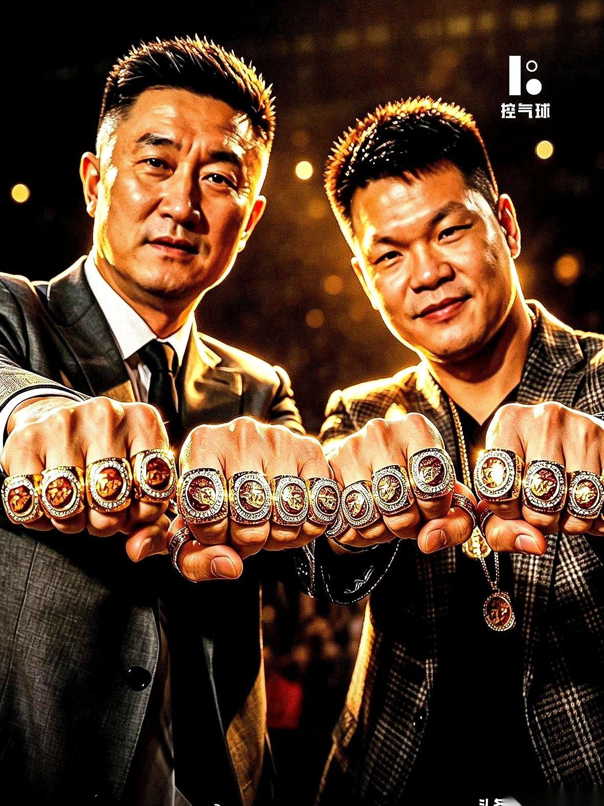 波波维奇在马刺耗了29年，才换来5个冠军。
朱芳雨一个人手里就攥着11枚戒指。
