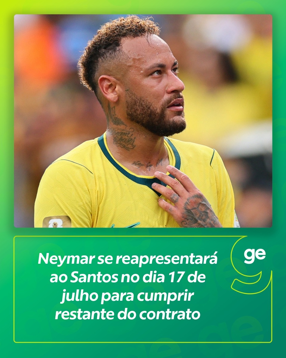 neymar 桑托斯俱乐部将内马尔归队报到的日期定在了7月17日。在跟随巴西国家