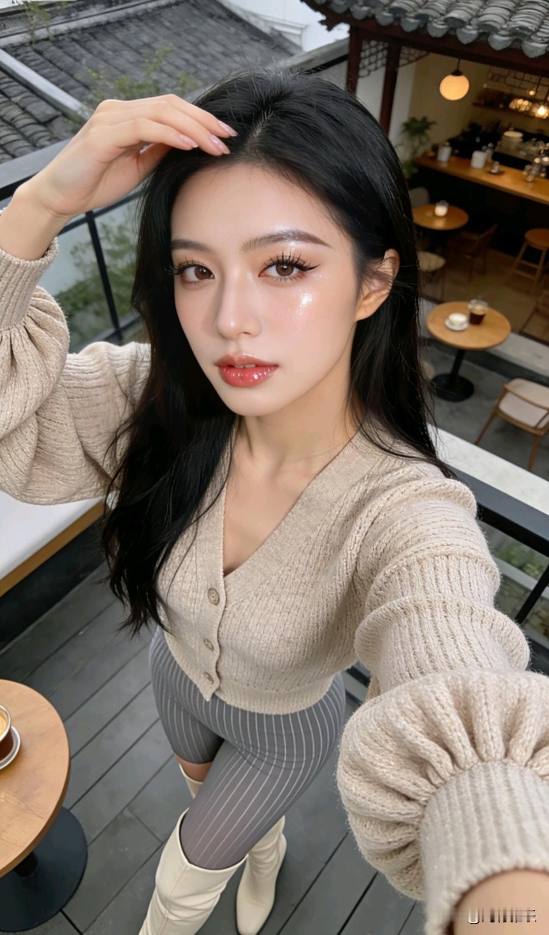 气质穿搭怎么穿才恰到好处? 
秋风拂面来，美人倚栏笑。