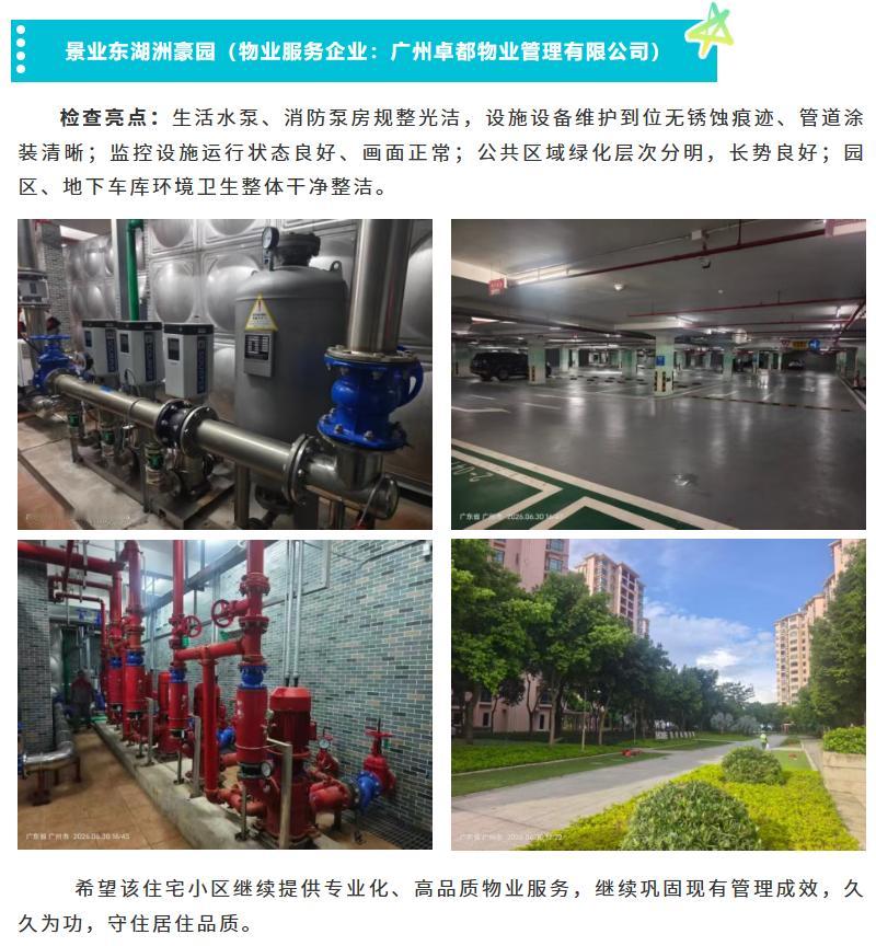 【南沙区2026年6月住宅小区物业检查情况的通报】2026年6月南沙区住房和城乡