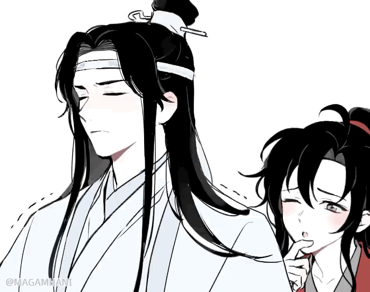 魔道祖师漫画 含光君，忍无可忍就无需再忍了哦x：MAGAMHANI 