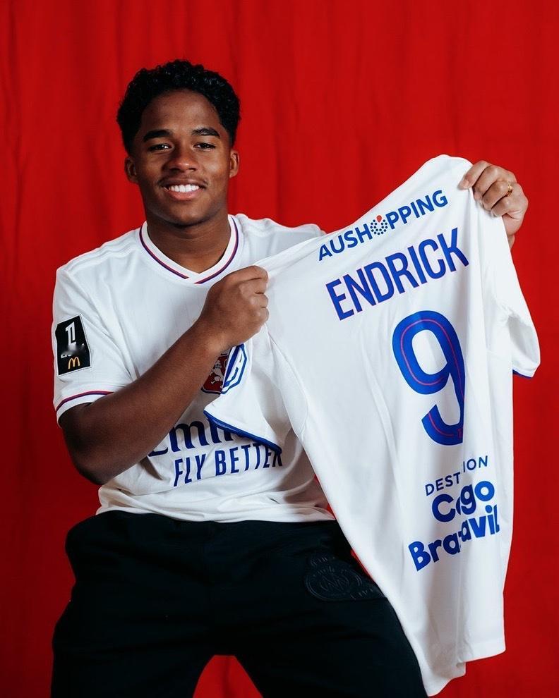 恩德里克将身披里昂9号球衣🔥皇马