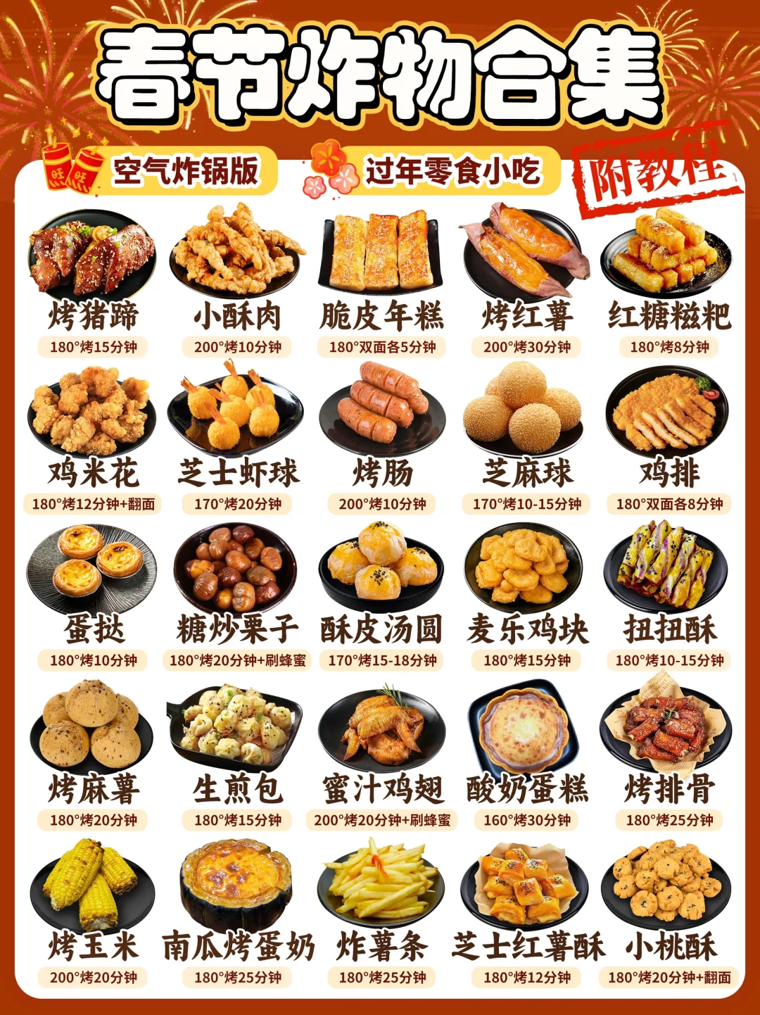 春节炸货小零食合集🧨25款在家就能做的小吃
