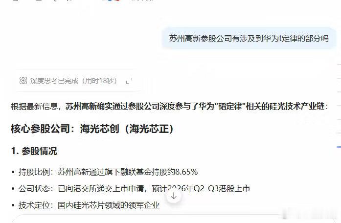 参股公司多也有好处，什么热点都能涉及点。苏州高新也有韬定律呀 