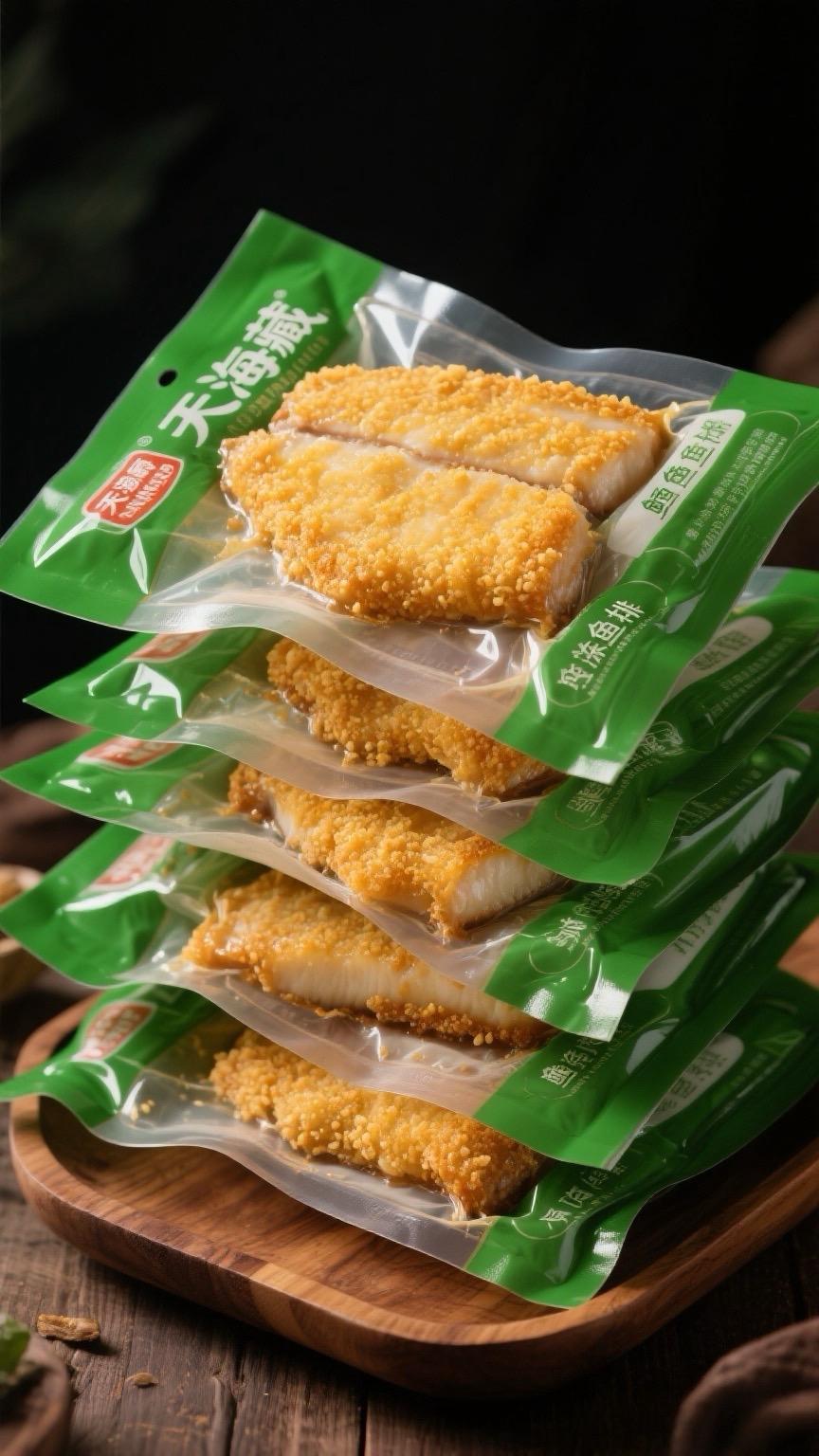 一口咬下深海鳕鱼排，“咔滋”声在齿间进发！金黄酥脆的面包糠外壳层层碎裂...