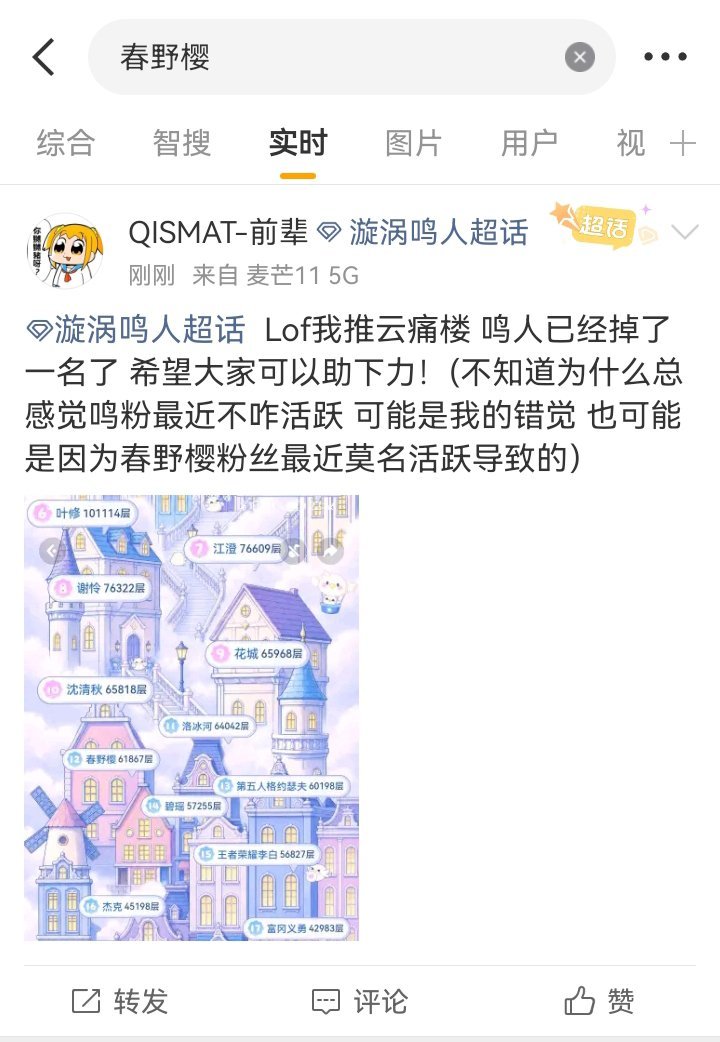 老娘真的不知道漩涡鸣人de粉丝到底在虐恋什么盖楼盖不过是春野樱干的春野樱粉丝是l