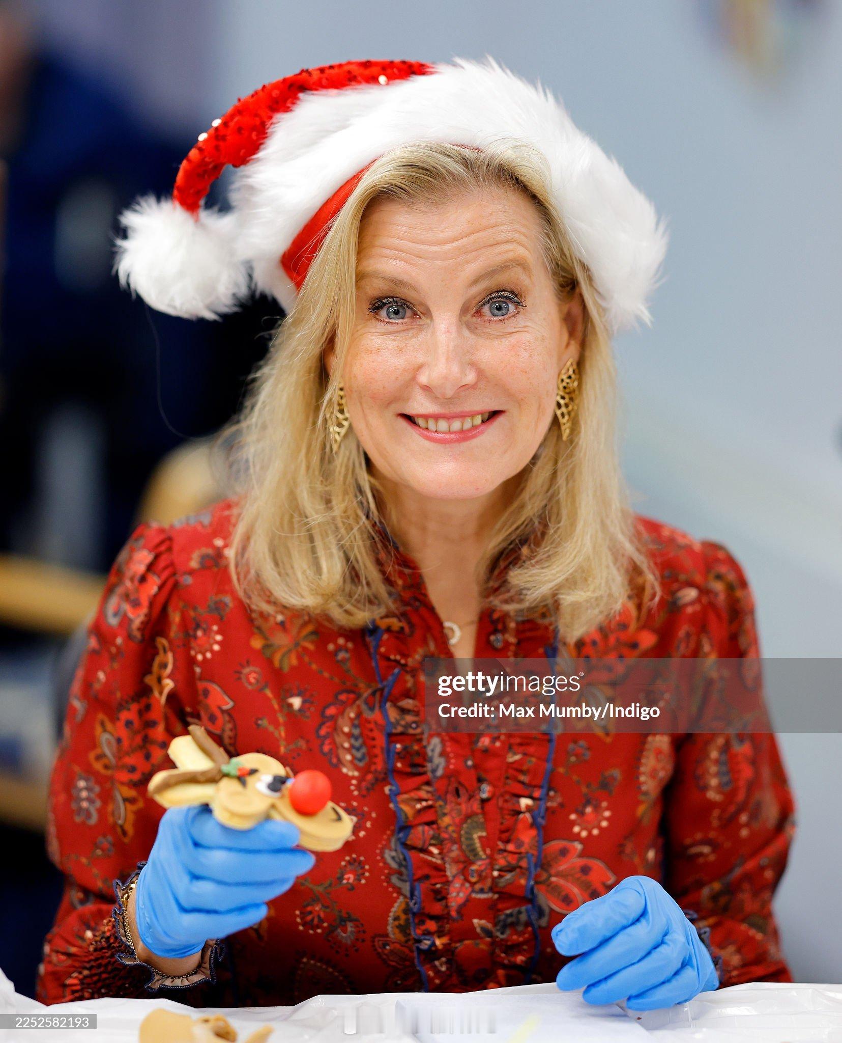 英国王室 【补图】2025年12月18日，爱丁堡公爵夫人苏菲在萨里郡访问残疾人倡