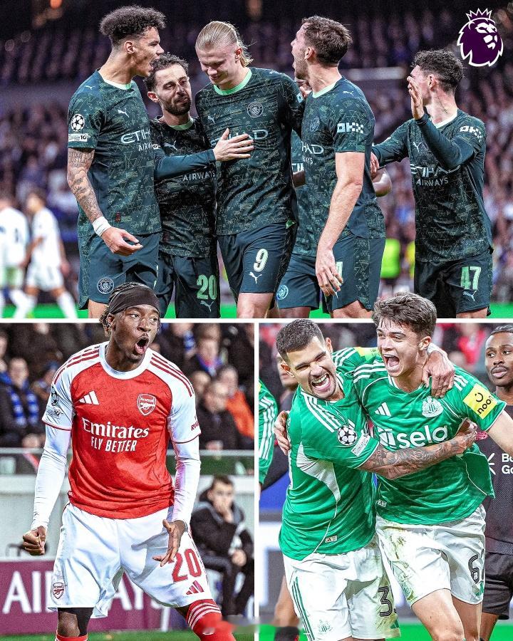 36场仅8负👀欧冠6轮后英超6队数据：胜率63.9%，不败率77.8%各项数据