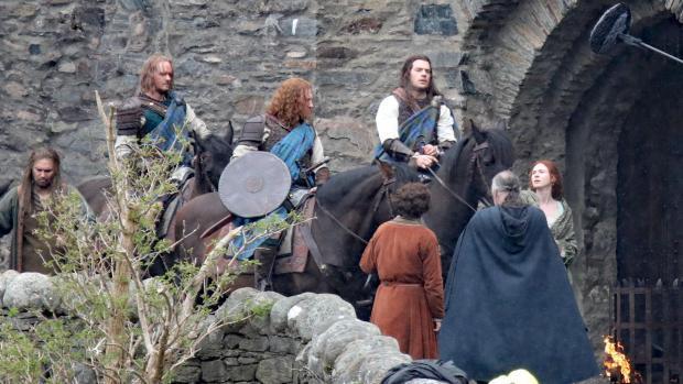 亨利·卡维尔在苏格兰《高地人》片场