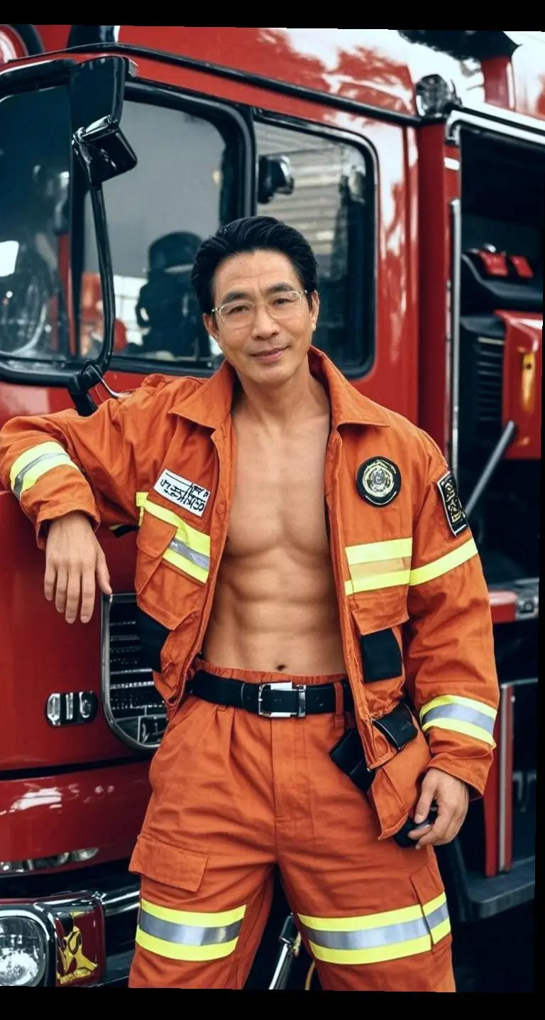 AI型男消防风采