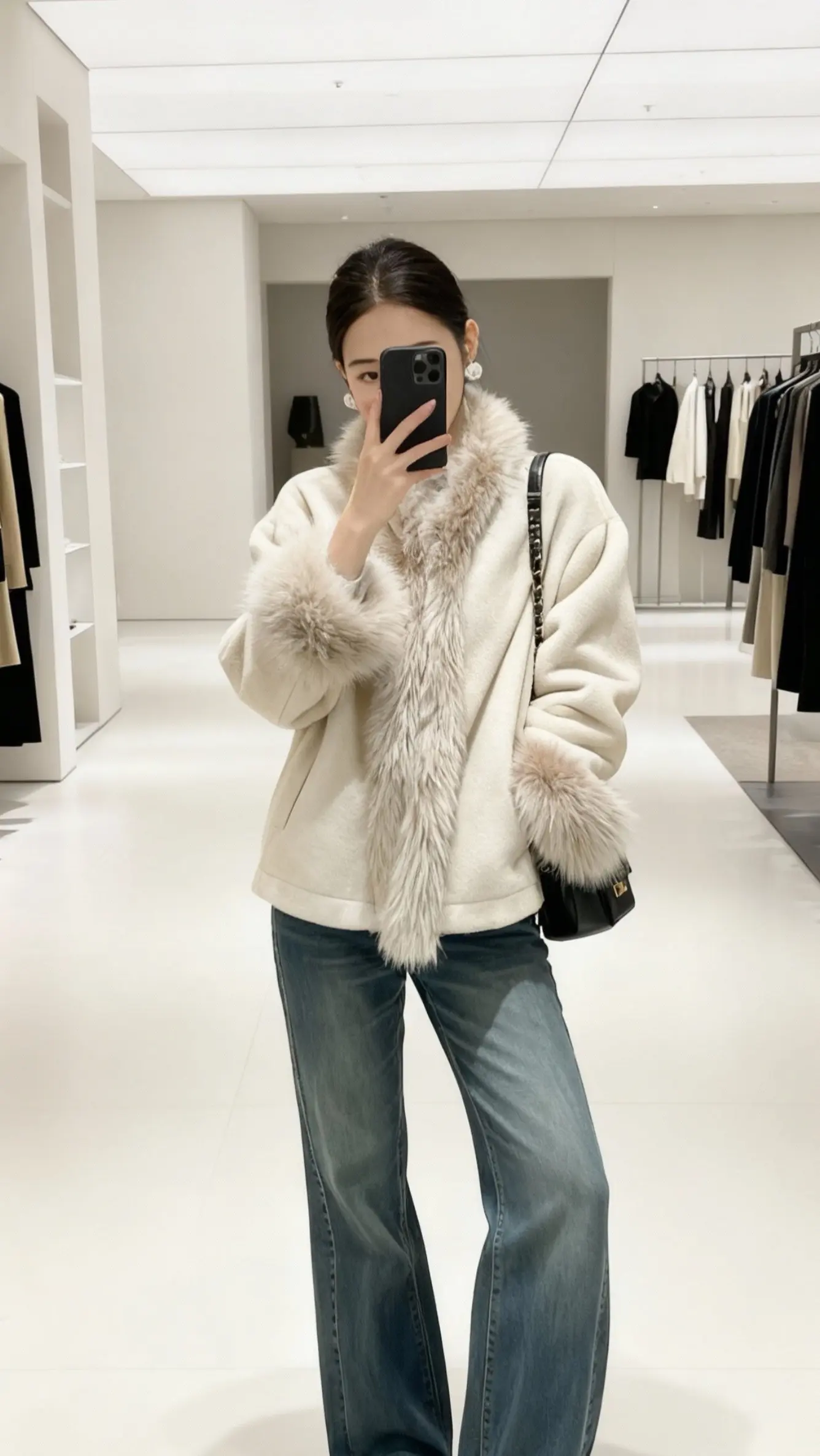 今天穿什么 新年穿搭 时髦精look被我轻松拿捏 漂亮衣服 毛领外套