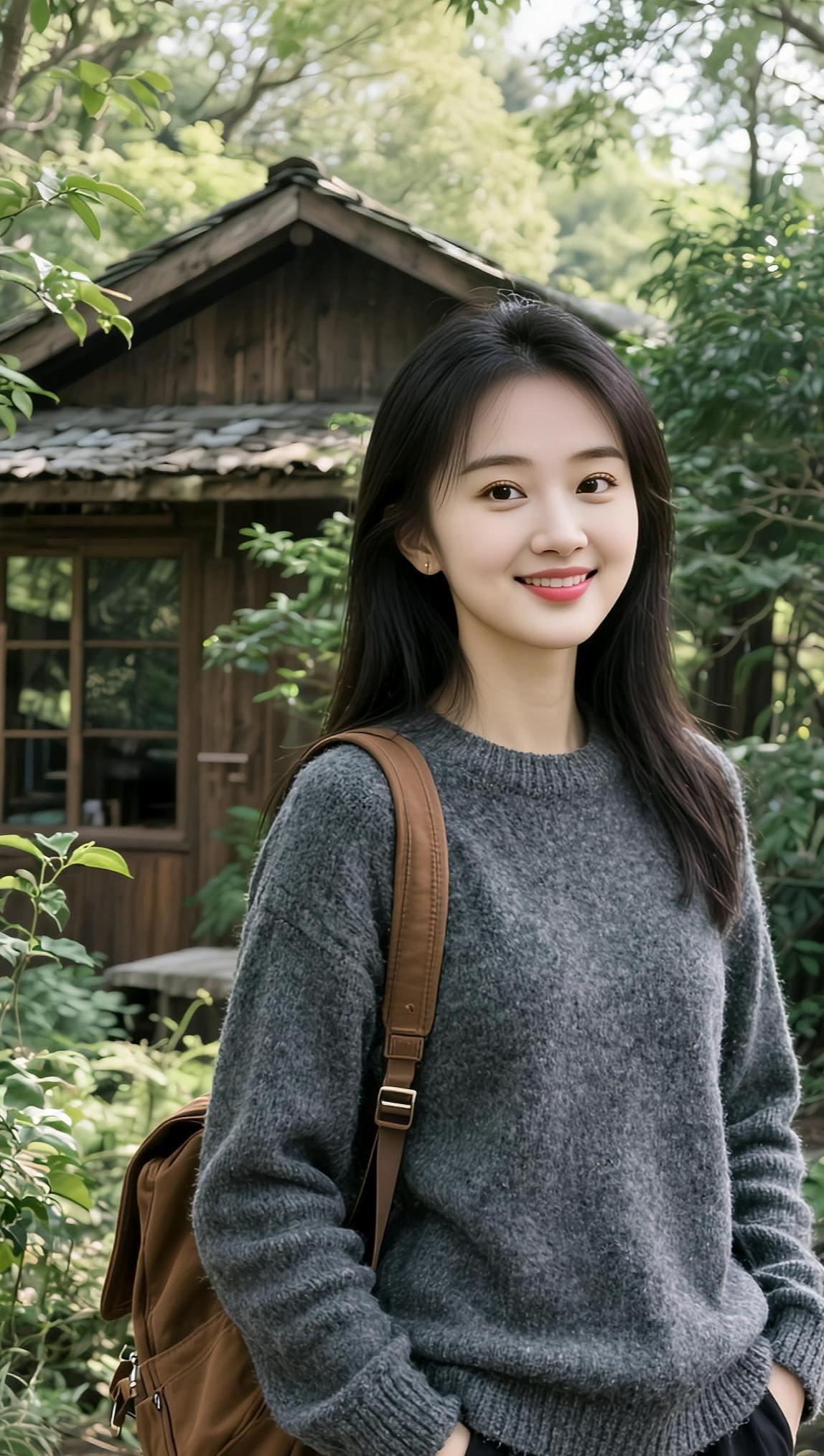 AI森系生活照 抖音ai创作 爱拍照爱生活 外景来一个