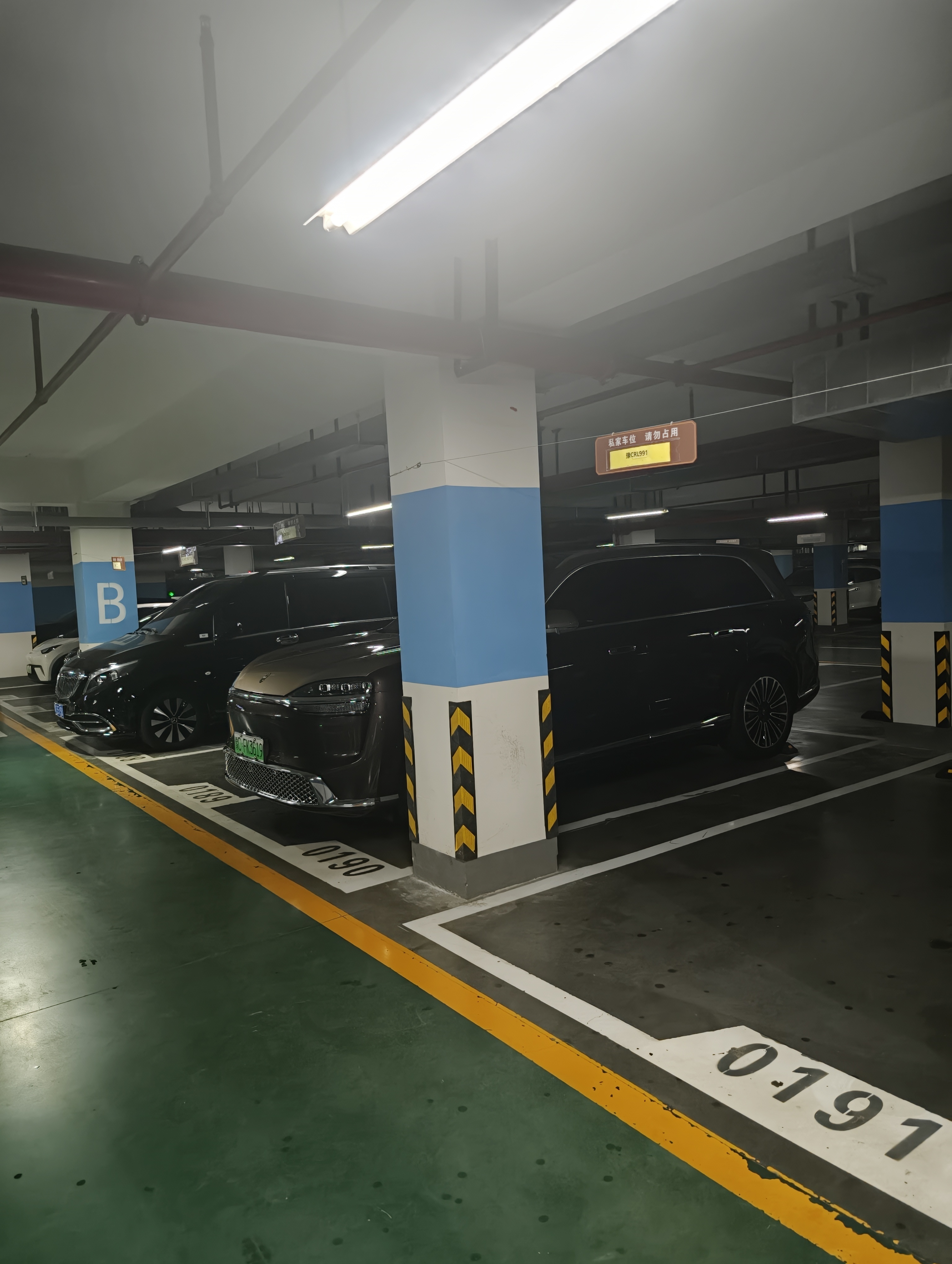 邻居又提了台M9是个50多岁的大哥，今天一直在练自动泊车 哈哈 