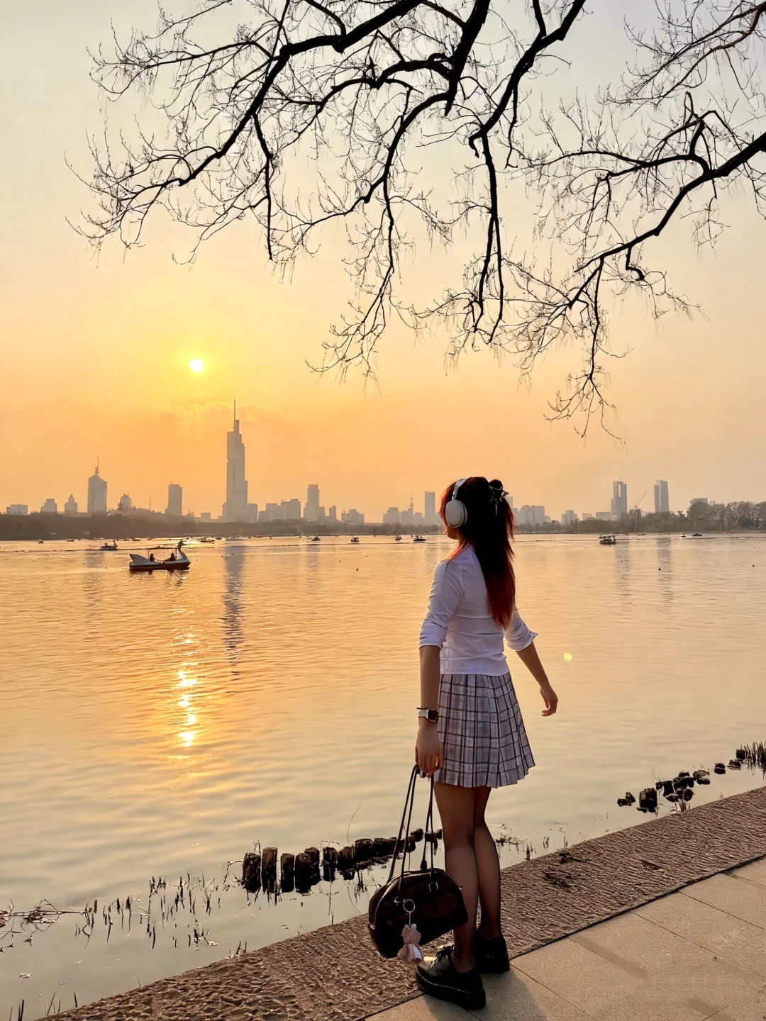 在浪漫的玄武湖