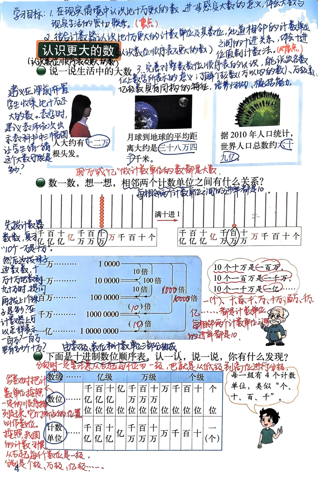 四年级上北师大数学第一单元认识更大的数