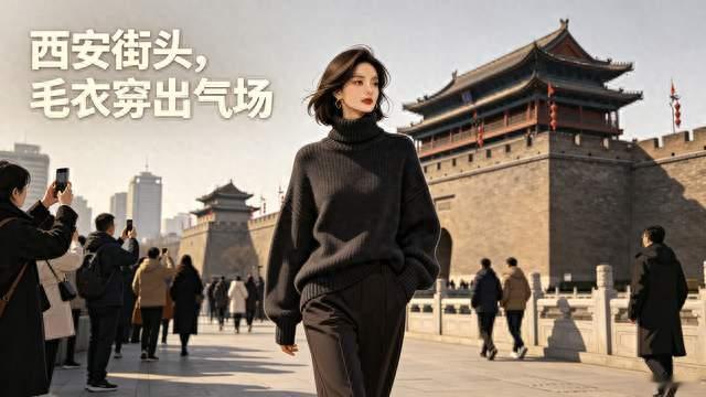 孙千现身西安！这件毛衣大概率要爆火