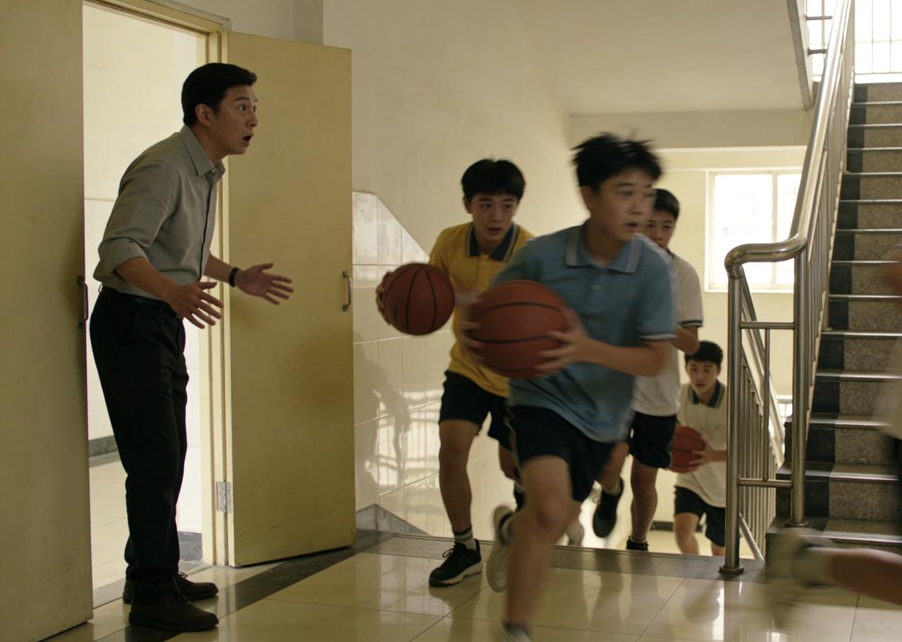 真的太危险了，下课之后差点被学生撞成工伤。课间十分钟，一群男生从4楼飞奔而下，在