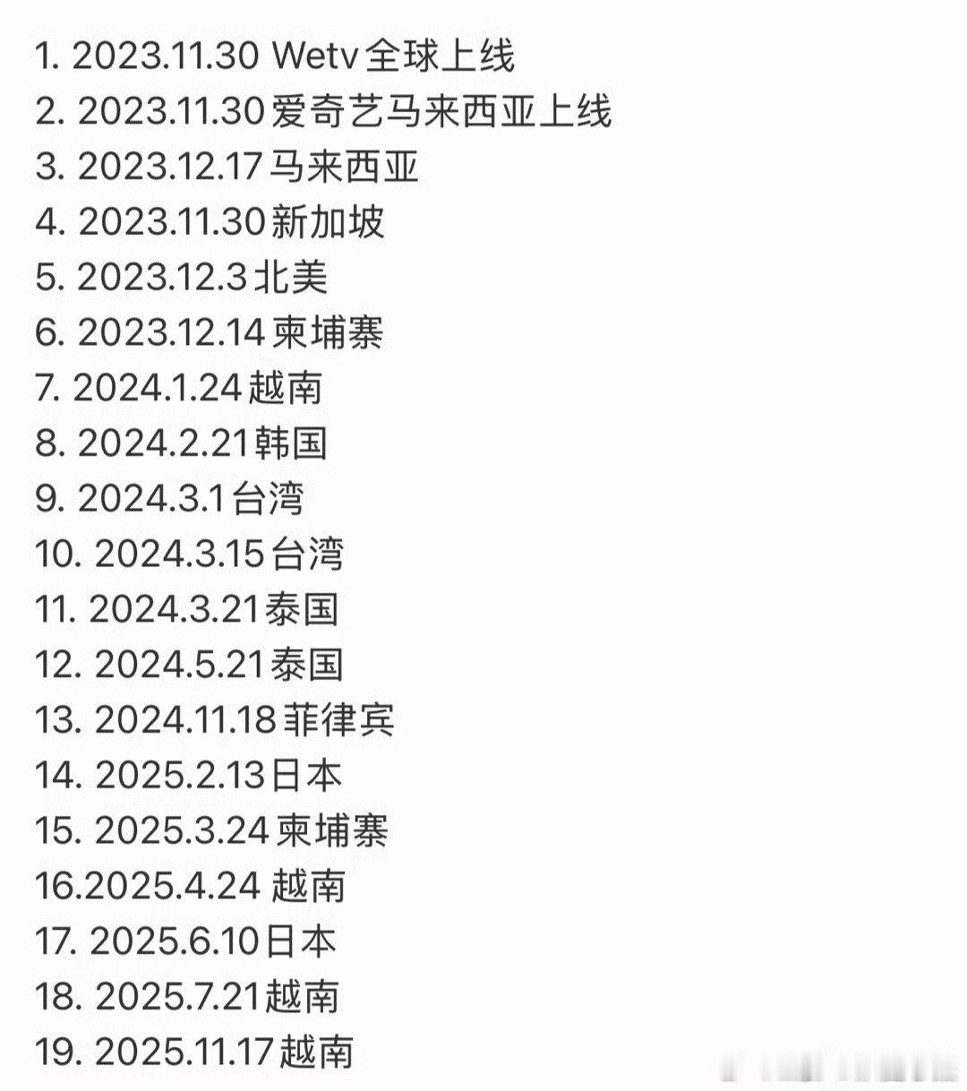 檀健次《很想很想你》在中国大陆以外国家地区播出19次，版权费都够赚翻的 