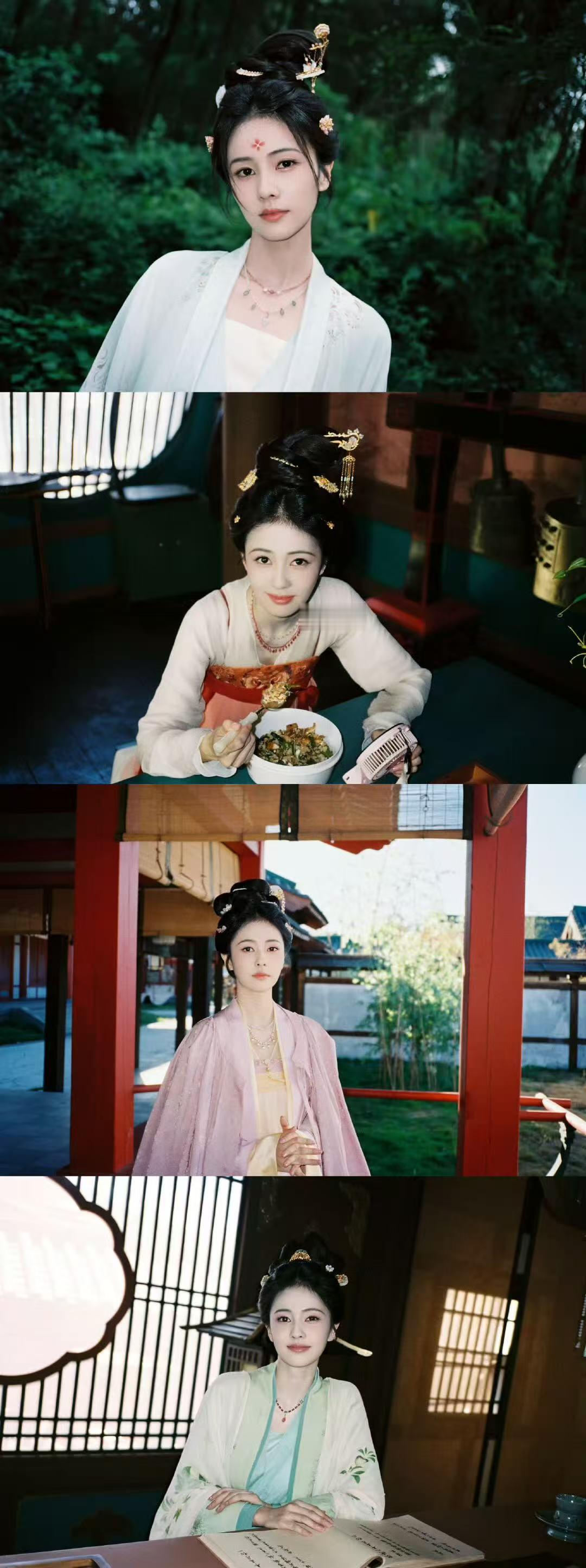 白鹿莫离杀青plog九宫格 ​​​白鹿杀青晒九宫格plog，好鲜活的叶璃～以后要