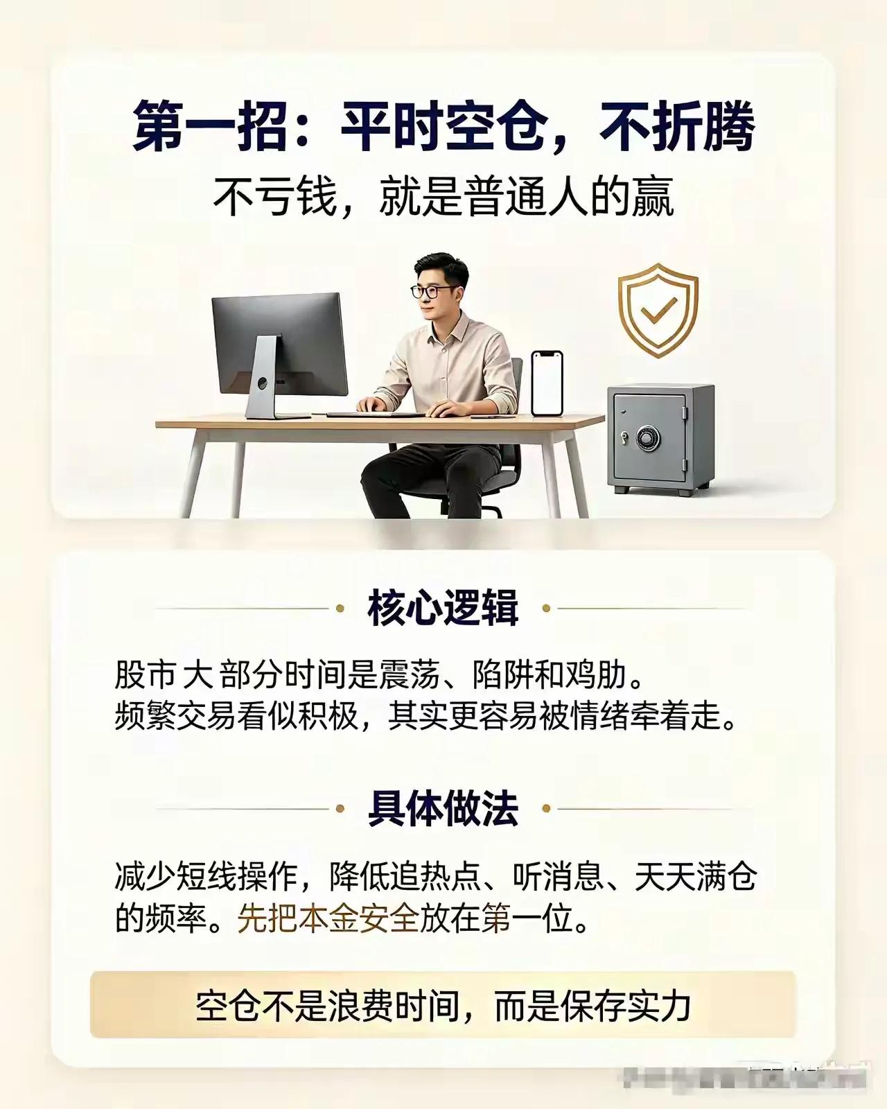 散户投资指南：告别频繁交易，掌握“空仓等股灾”的极简法则！

大多数人炒股亏钱，