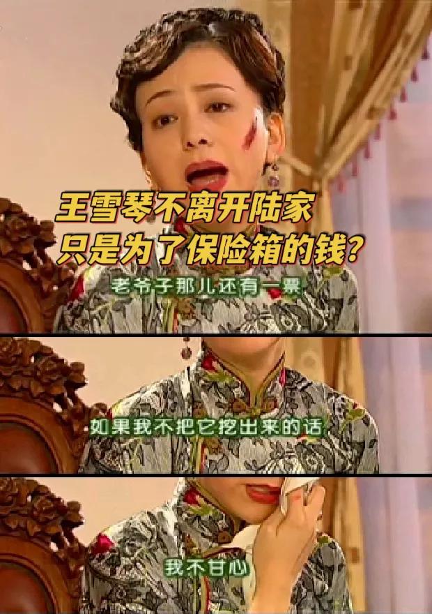 王雪琴一直不离开陆振华，到底为钱还是为人？[what]
《情深深雨濛濛》里，可云