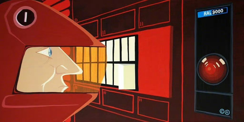 一组斯坦利·库布里克《2001太空漫游》的艺术插画。影片上映58周年了设计师：C